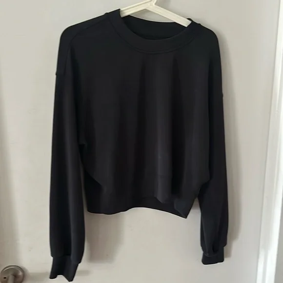 Lululemon Perfectly Oversized Cropped Crew Softstreme - Picture 3 of 4